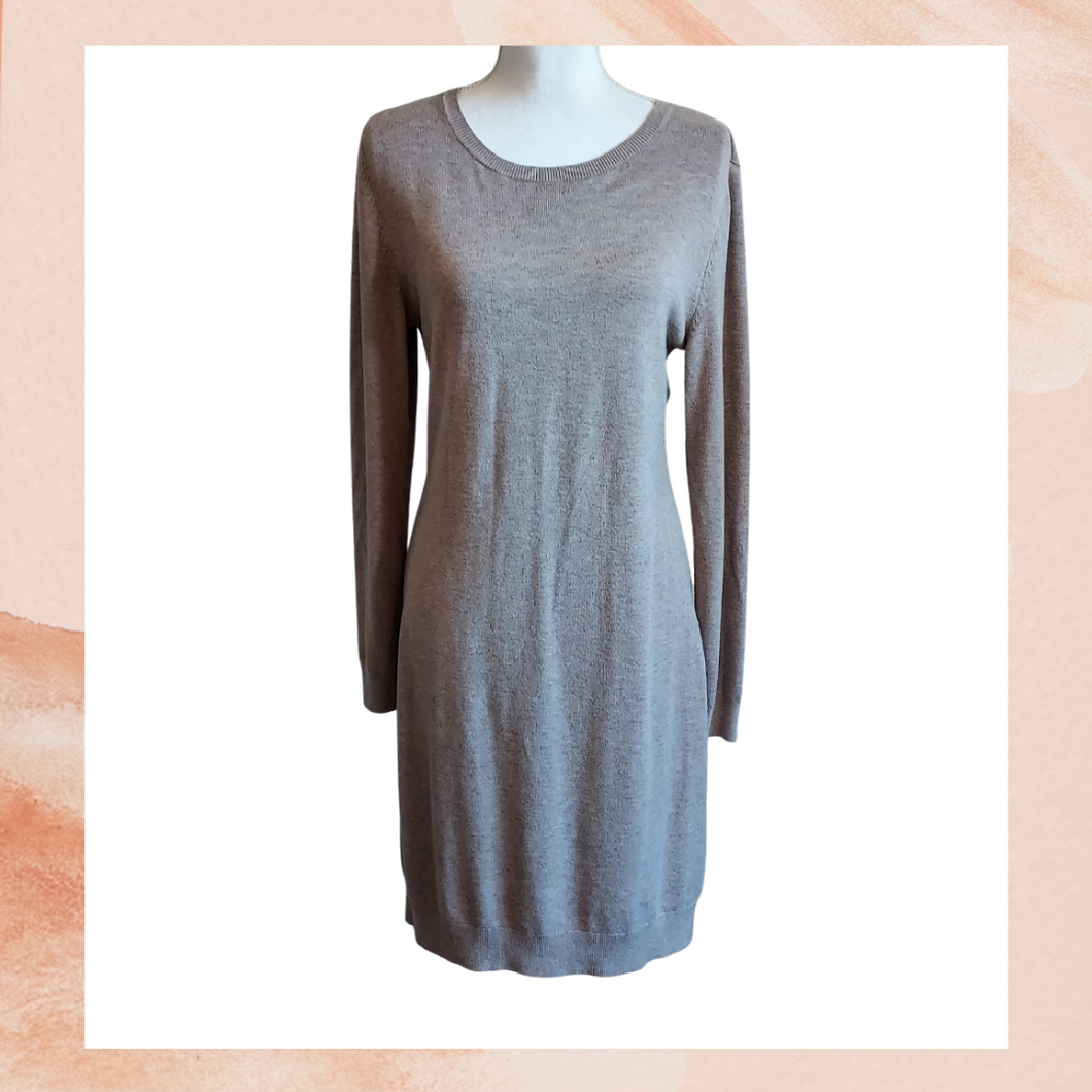 Philosophy Taupe Tan Knit Sweater Dress (Pre-Loved) Large