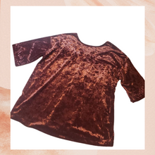 Load image into Gallery viewer, Pinot Crushed Velvet Blouse Small
