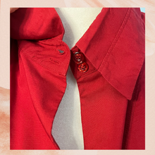 Load image into Gallery viewer, Red Long Sleeve Button-Down Dress Shirt (Pre-Loved) Size 16
