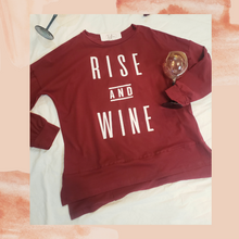 Load image into Gallery viewer, &quot;Rise and Wine&quot; (Merlot Red)
