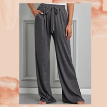 Load image into Gallery viewer, &quot;Rosabella&quot; Palazzo Pants (Charcoal)
