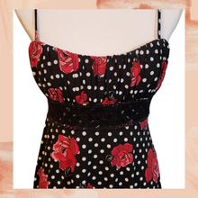 Load image into Gallery viewer, Rose Polka Dot Midi Dress Midi Medium (Pre-Loved)
