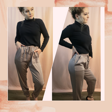 Load image into Gallery viewer, &quot;The Shanimal&quot; (Champagne) Satin Joggers NWT
