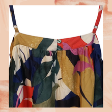 Laden Sie das Bild in den Galerie-Viewer. Tropical Print Sleeveless Maxi Dress Large
