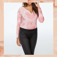 Load image into Gallery viewer, VS PINK Marble Pink Long Sleeve Bodysuit Medium
