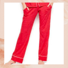 Carregue a imagem no visualizador da Galeria, Victoria&#39;s Secret Red Satin Pajama Pants
