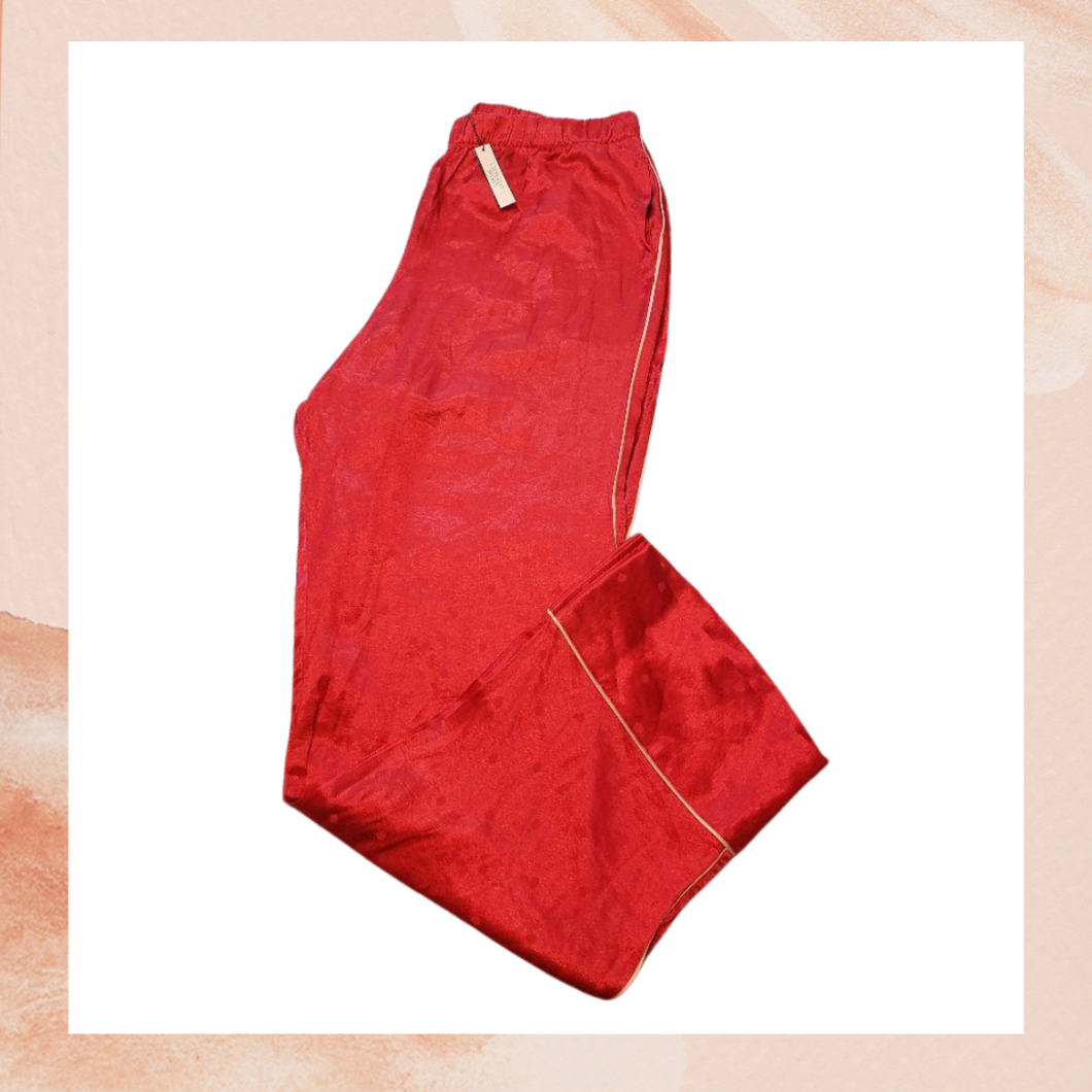 Victoria's Secret Red Satin Pajama Pants