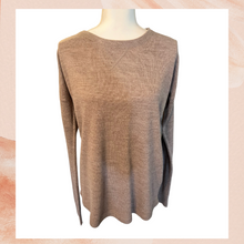 Load image into Gallery viewer, Warm Taupe Tight Holey Knit Sweater (Pre-Loved) Large
